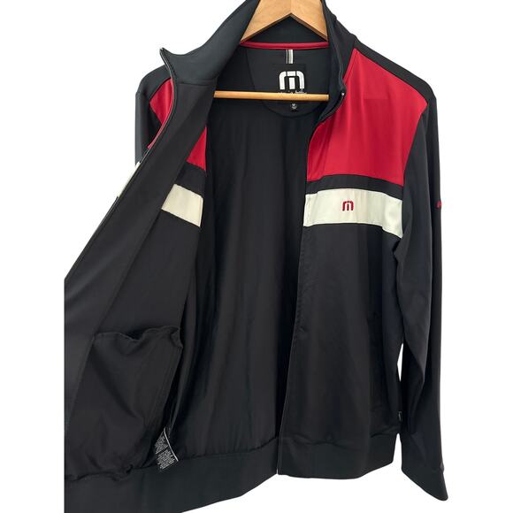 Travis Mathew Full Zip Colorblok Hartigan Jacket Black Size Medium - Picture 8 of 14